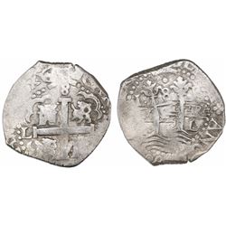 Lima, Peru, cob 8 reales, 1686R.