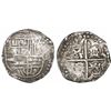 Image 1 : Potosi, Bolivia, cob 8 reales, 1625(P), quadrants of cross transposed, very rare.