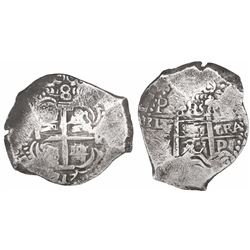 Potosi, Bolivia, cob 8 reales, 1717Y.