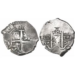 Potosi, Bolivia, cob 8 reales, 1720Y.