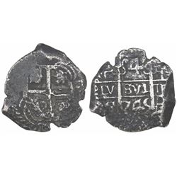 Potosi, Bolivia, cob 4 reales, 1745q.