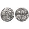 Image 1 : Panama, cob 1 real, Philip II, assayer oB to left, mintmark AP above denomination I to right, no Ara
