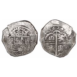 Seville, Spain, cob 8 reales, 1624(D).