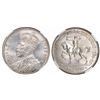 Image 1 : Australia, florin, George V, Victoria and Melbourne centennial (1934-35), encapsulated NGC MS 64.
