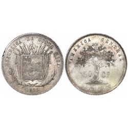 Costa Rica, 50 centavos, 1875GW.