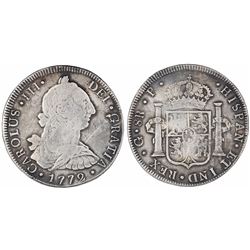 Guatemala, bust 8 reales, Charles III, 1772P, ex-Richard Stuart.