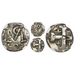 Comayagua, Honduras, provisional "imitation cob" 1/2 real, 1823-(CY), very rare, encapsulated NGC AU