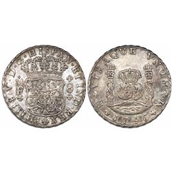 Mexico City, Mexico, pillar 8 reales, Philip V, 1746MF.
