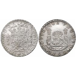 Mexico City, Mexico, pillar 8 reales, Ferdinand VI, 1752MF.