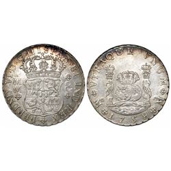 Mexico City, Mexico, pillar 8 reales, Ferdinand VI, 1758MM.