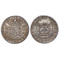 Mexico City, Mexico, pillar 4 reales, Philip V, 1746MF.