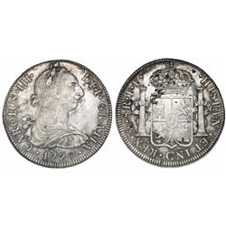 Mexico City, Mexico, bust 8 reales, Charles III, 1779FF.