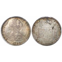 Mexico City, Mexico, bust 8 reales, Charles III, 1784FM, encapsulated PCGS AU58.