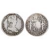 Image 1 : Portugal, 870 reis (1834), crowned-arms countermark on a Zacatecas, Mexico, bust 8 reales, Ferdinand