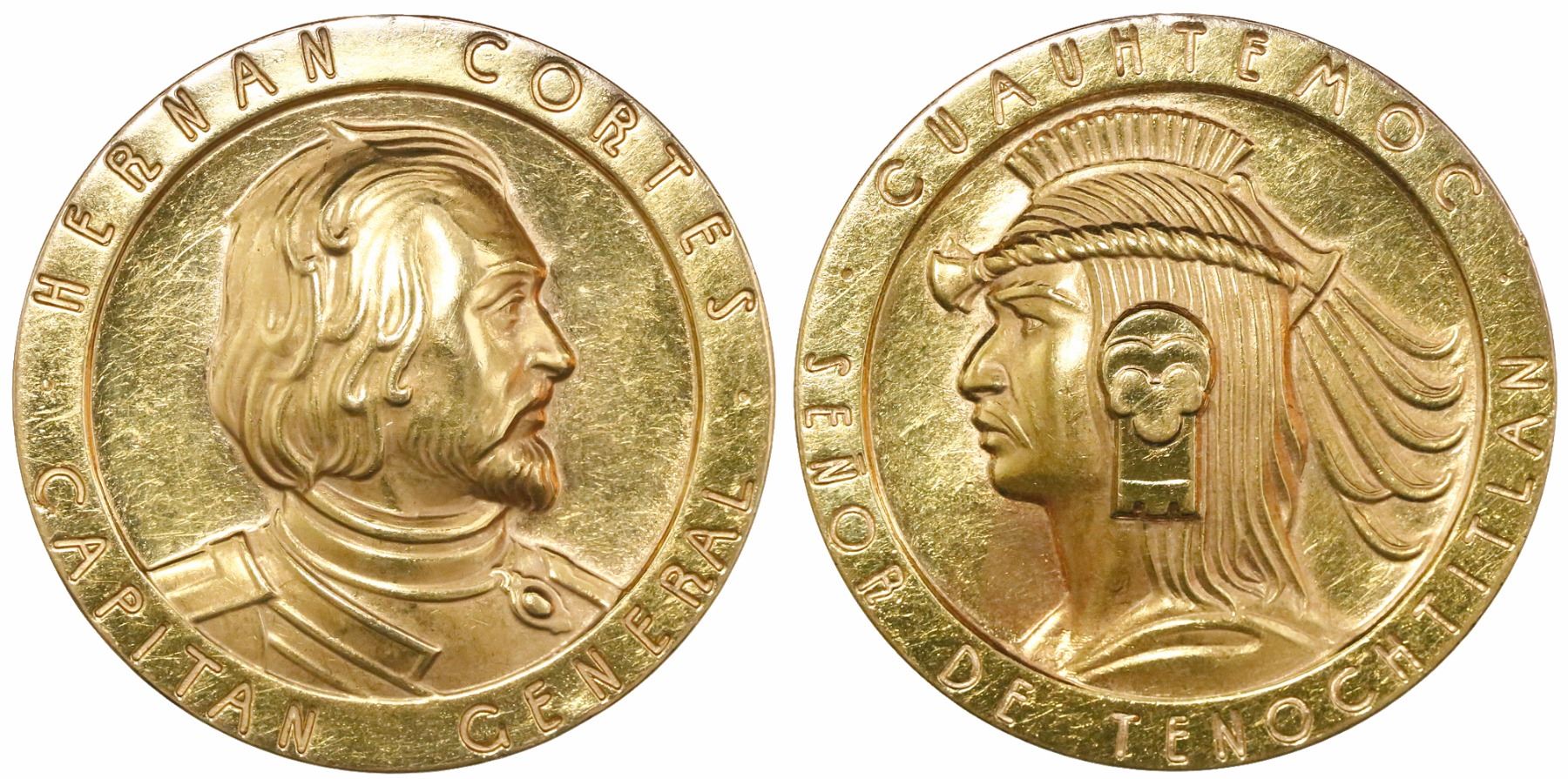 Mexico, gold medal, (1963), Cortes / Cuauhtemoc.