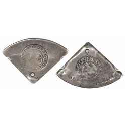 USA (New Orleans, Louisiana), no date (1811-15), PB and eagle counterstamp on a quarter-cut Spanish