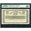 Image 1 : Bucaramanga, Colombia, Banco de Santander, 1 peso, 6-1-1900, gutter fold error, certified PMG AU 58.