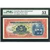 Image 1 : San Jose, Costa Rica, Banco Internacional, 5 colones, 16-1-1936, certified PMG AU 53 / minor foreign