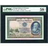 Image 1 : Lisboa, Portugal, 1,000 escudos, 29-9-1942, certified PMG AU 58 EPQ.