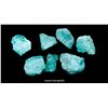 Image 1 : Lot of seven natural (light) emeralds with two certificates, six totaling 10.15 carats plus one at 1