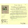 Image 2 : Lot of seven natural (light) emeralds with two certificates, six totaling 10.15 carats plus one at 1