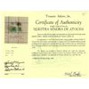 Image 3 : Lot of seven natural (light) emeralds with two certificates, six totaling 10.15 carats plus one at 1