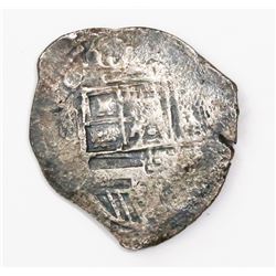 Seville, Spain, cob 4 reales, (1)615, assayer not visible.