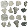 Image 1 : Lot of six cob 4R, 1R (3) and fragments (2), mints and assayers not visible.