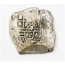 Mexico City, Mexico, cob 8 reales, Philip IV, assayer not visible (P).