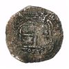 Image 2 : Potosi, Bolivia, cob 8 reales, 1653E, dot-PH-dot at top.