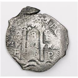 Potosi, Bolivia, cob 8 reales, 1678E.