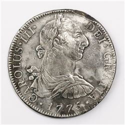 Mexico City, Mexico, bust 8 reales, Charles III, 1775FM.