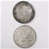 Image 2 : Lot of two crown-sized coins from unidentified wrecks: Toulouse, France, ecu, Louis XIV, 1647; Mexic