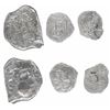 Image 1 : Lot of three silver cobs from various wrecks: Mexico 8R 173(?)F (1733 Fleet?); Potosi 2R 1747q (wrec