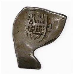 Mexico City, Mexico, cob 4 reales, Charles II, assayer not visible, struck with 2R dies, unique.