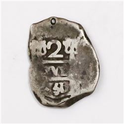 Lima, Peru, cob 2 reales, 1751/0( R), very rare.