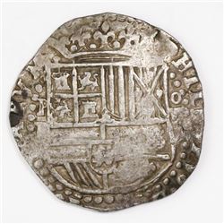 Potosi, Bolivia, cob 8 reales, Philip II, assayer RL.