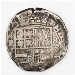 Potosi, Bolivia, cob 8 reales, 163(0-1)T, St. Andrews-cross ornaments.