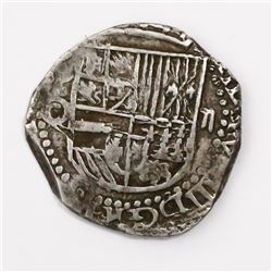 Potosi, Bolivia, cob 2 reales, Philip III, assayer Q/C, rare, ex-"Americas."