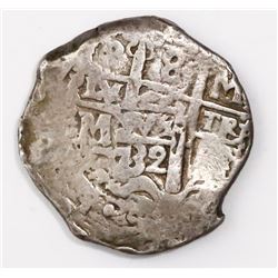 Potosi, Bolivia, cob 8 reales, 1732M.
