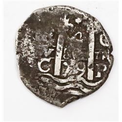 Potosi, Bolivia, cob 4 reales, 1679C.