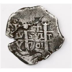 Potosi, Bolivia, cob 4 reales, 1701Y.