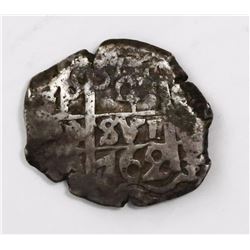 Potosi, Bolivia, cob 4 reales, 1762(V-Y).