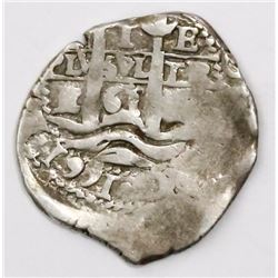 Potosi, Bolivia, cob 1 real, 1661E.