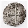 Image 2 : Seville, Spain, cob 8 reales, Philip II, assayer Gothic D at 4 o'clock outside tressure on reverse.