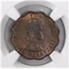 Image 1 : Lot of four British Honduras bronze 1c, Elizabeth II, in NGC slabs, as follows: 1956 MS 65 RB; 1958 