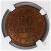 Image 2 : British North Borneo, proof copper 20 cents token, Labuk Tobacco Company, late 1800s, encapsulated N