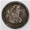 Image 1 : Santiago, Chile, bust 2 reales, Ferdinand VII transitional ("admiral" bust), 1811FJ.