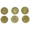 Image 1 : Lot of three Costa Rica 10 centimos: 1936, 1946 and 1947.