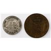 Image 2 : Lot of two Danish West Indies minors: 5 cents Frederik VII 1859 and copper 1 cent Christian IX 1868.
